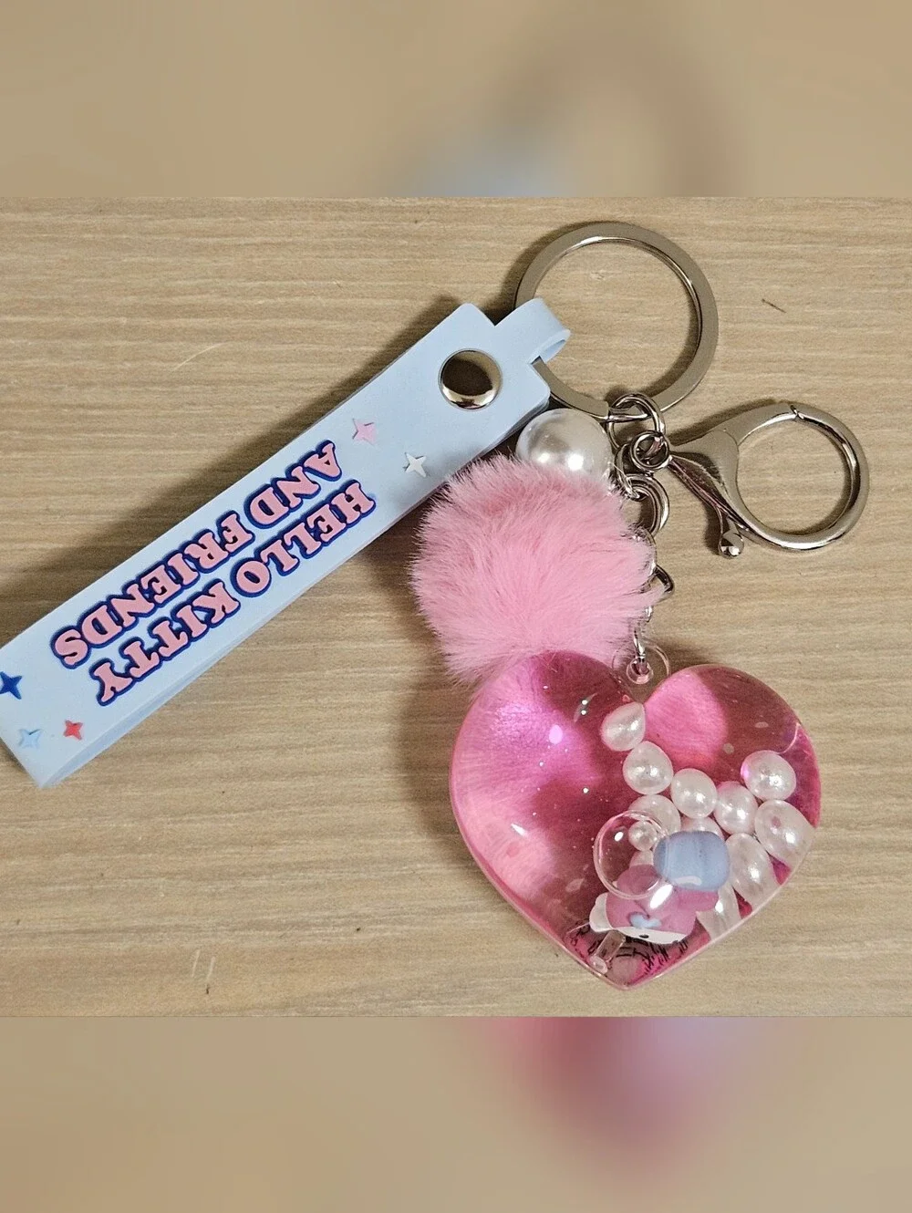 HELLO KITTY AND FRIENDS MYSTERY KEYCHAIN LIQUID SHAKER TIDEPOOL MY MELODY POM